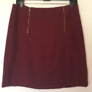 SALE!!! Loft skirt, burgundy